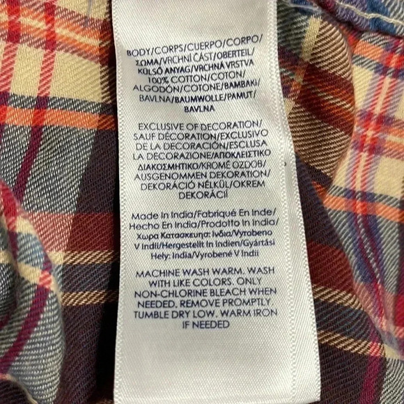 Chap’s button down flannel embroidered flannel - Picture 5 of 7